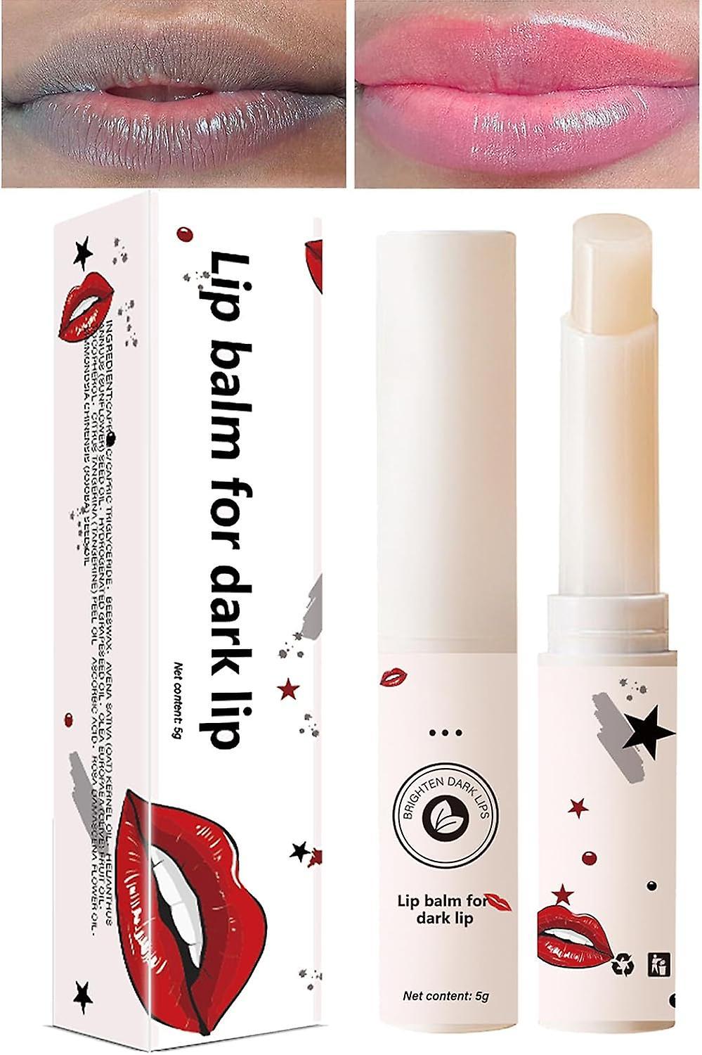 Lelinker Lip Lightening For Dark Lips,moisturizing Lip Balm Whitening & Brightening, Lip Balm Lips Pink Bleaching Cream Balm 2 Pcs