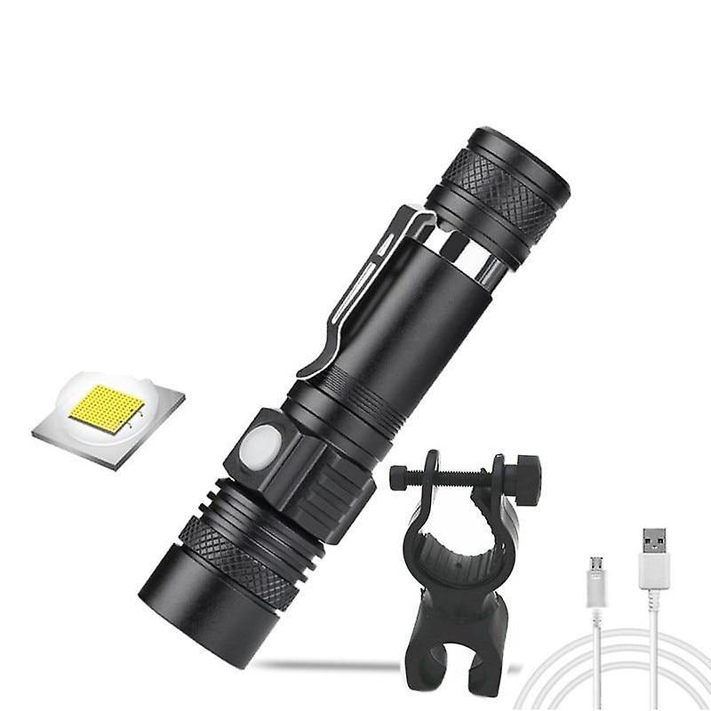 Slowmoose Portable Mini Led Flashlight Zoom Torch -bicycle Zooming Tactical Lamp Have 1x18650 Battery