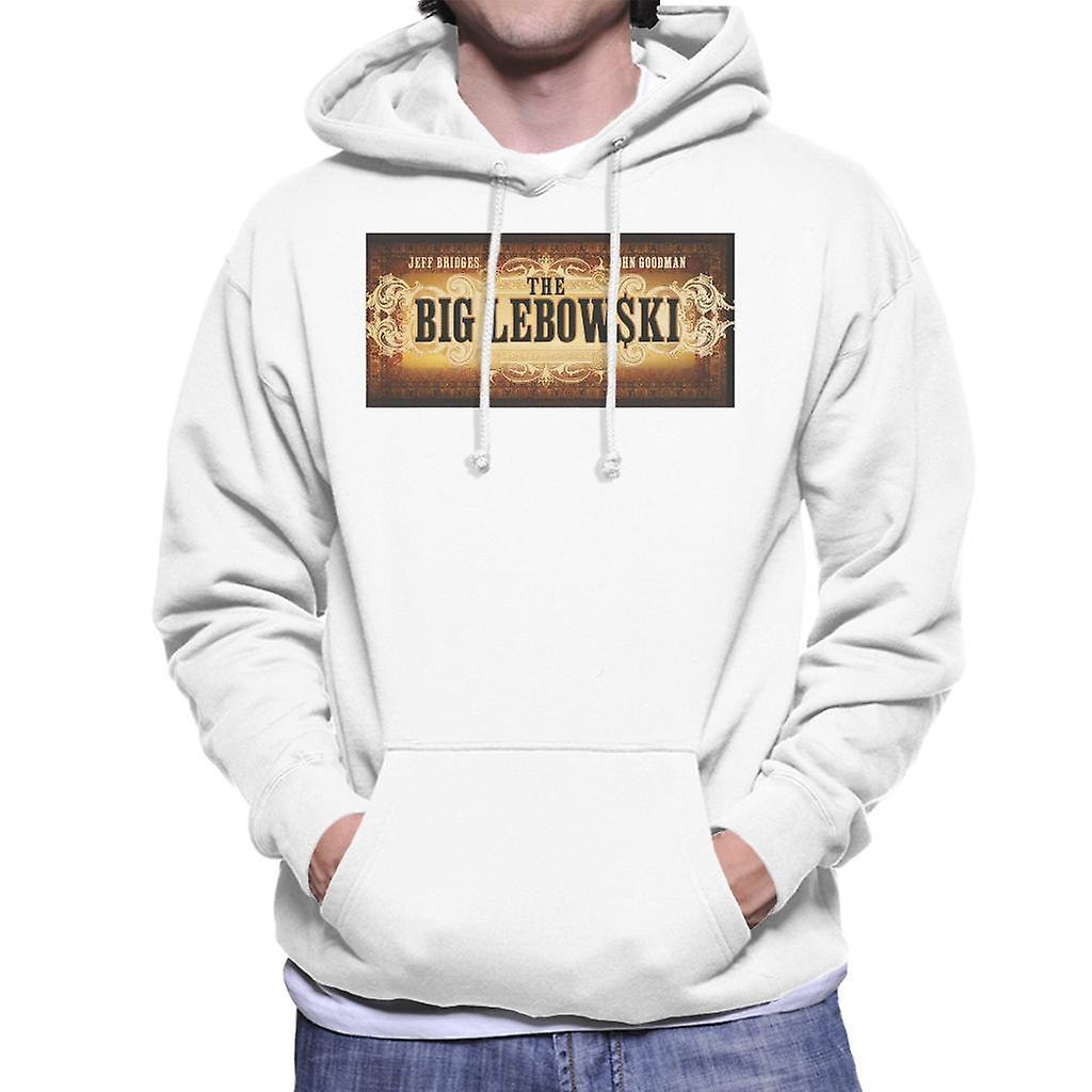 The Big Lebowski Banner Men's Hooded Sweatshirt White XX-Large