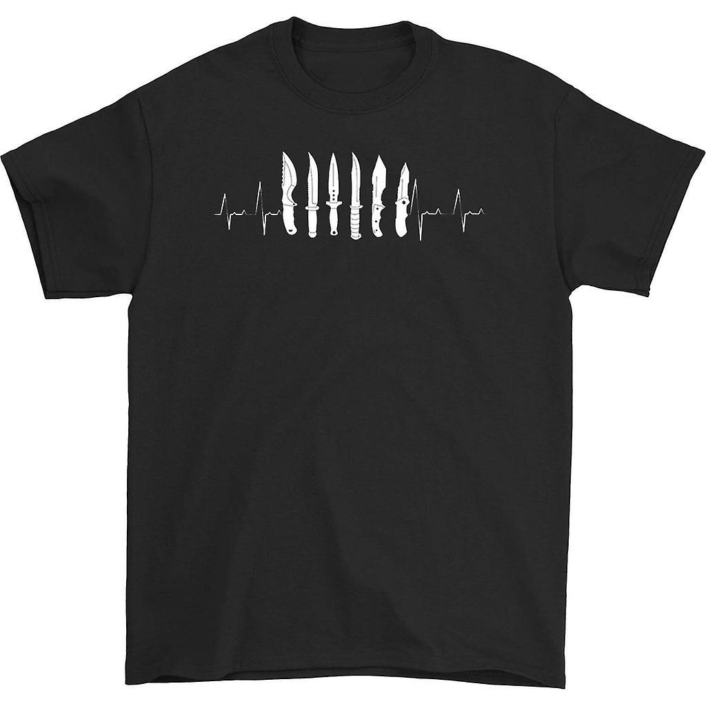 HISHARK Knife collector heartbeat t-shirt black XL