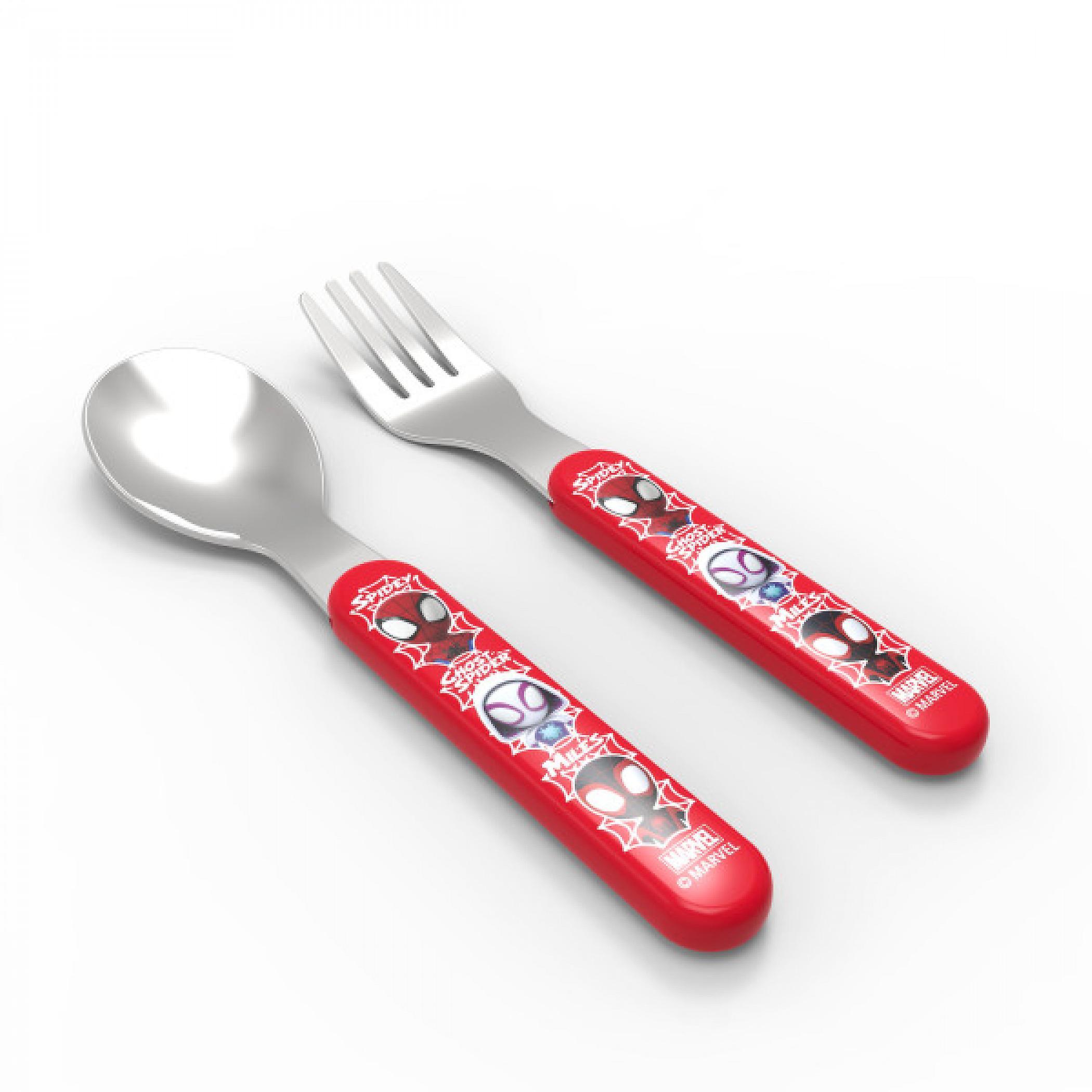 Marvel Comics Spider-Man and His Amazing Friends 5.5" ABS Flatware Set Red