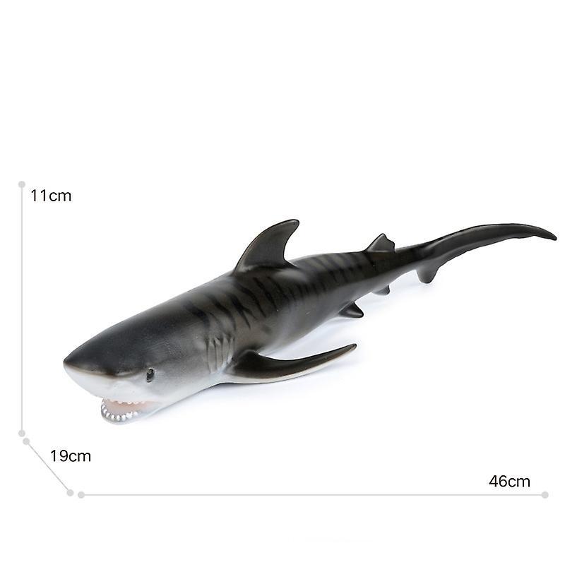 Wfuo Simulated Marine Life Model Toy Ornaments Large Soft Rubber Simulation Great White Shark Model Toy 06