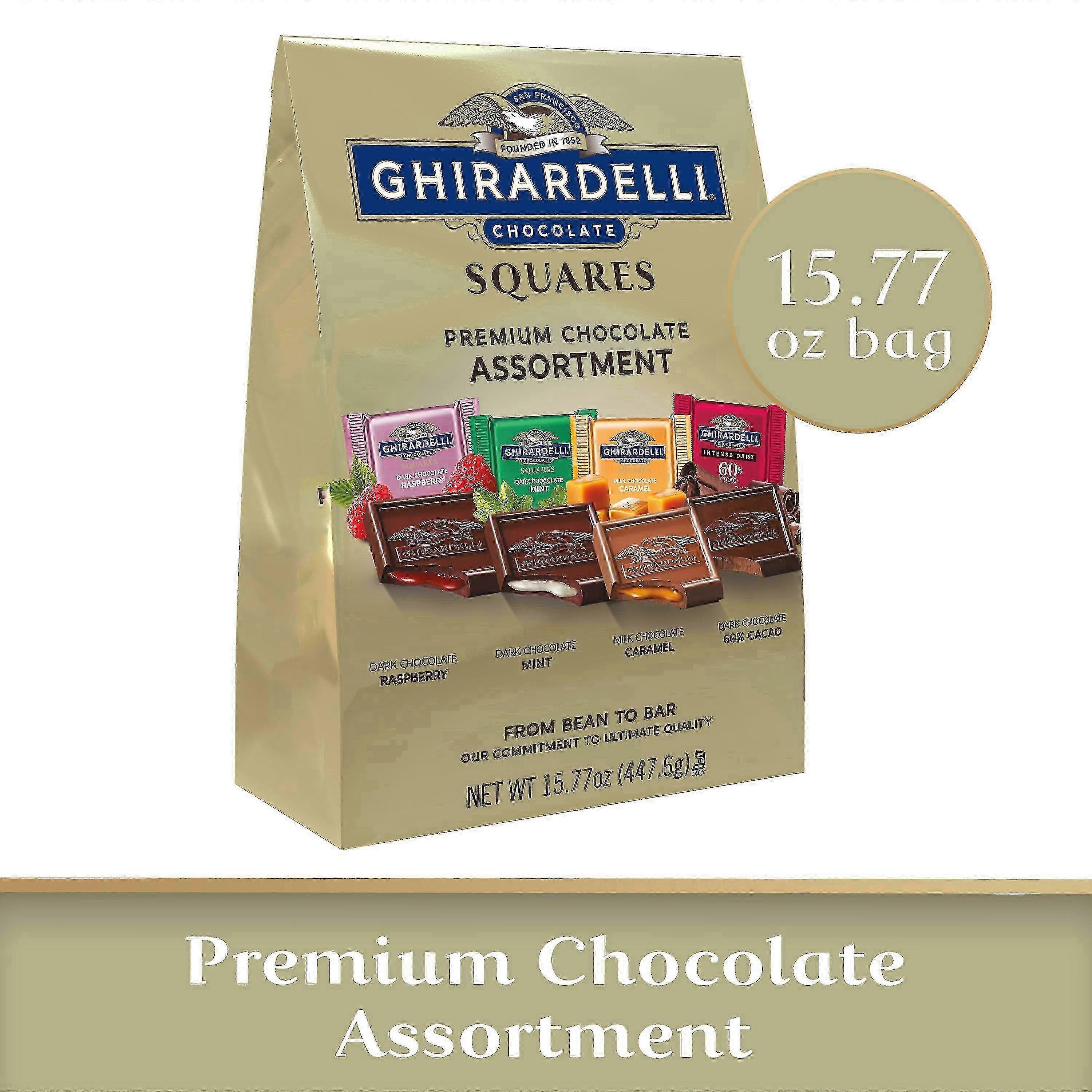 Ghirardelli Premium Assorted Chocolate Squares Bag, 15.77 Oz