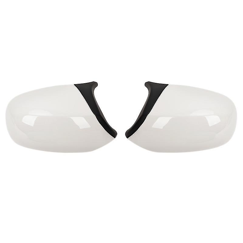 Santic Gloss White M3 Style Rear View Mirror Cover Cap Replacement For 3 Series E90 E91 E92 E93 Facelifted