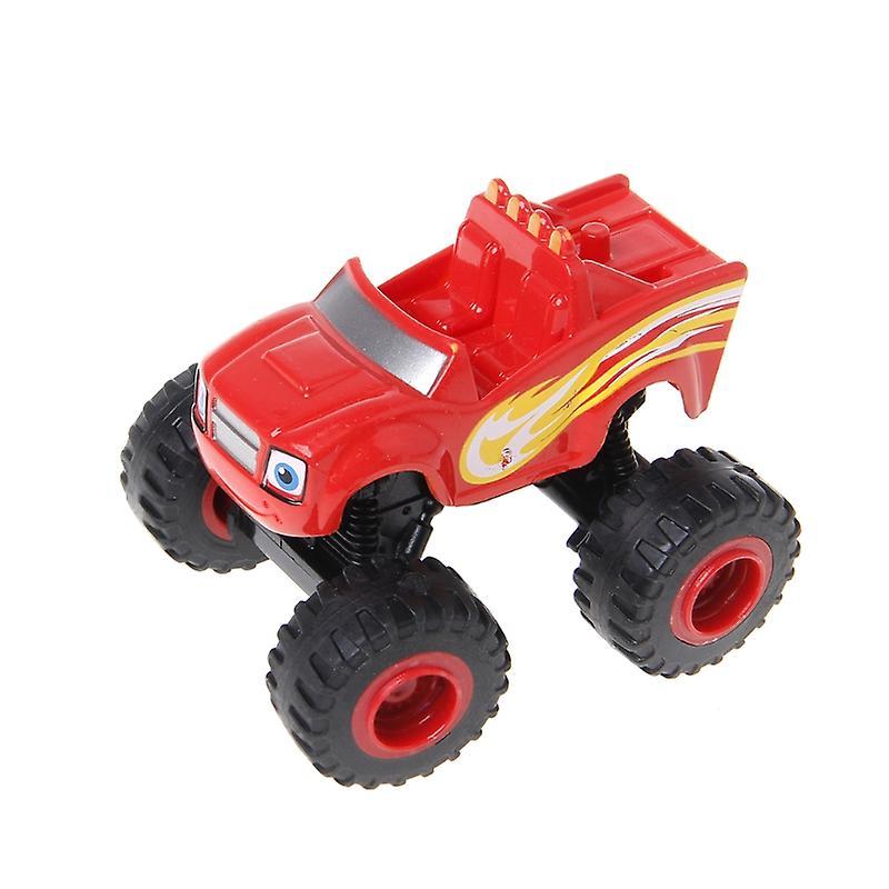 unbrand Blaze Machines Vehicle Toy Racer For Cars Truck Transformation Toys Gifts For Ki Red