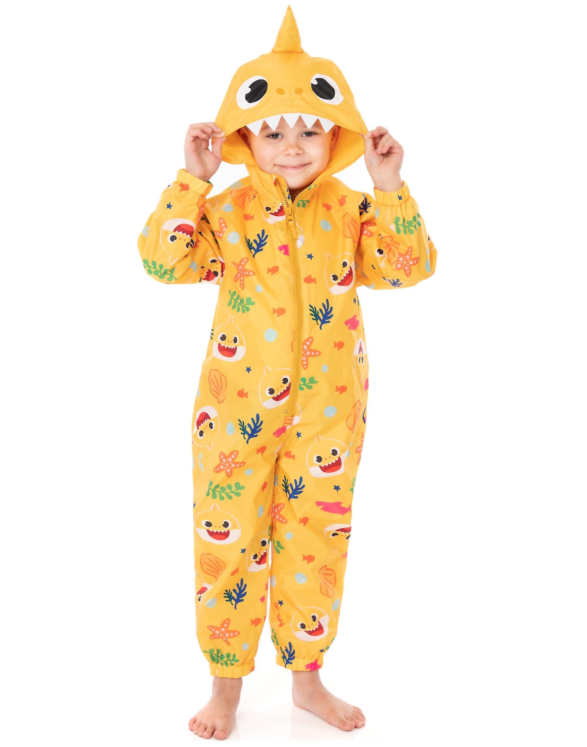 Baby Shark Unisex Kids Puddle Suit Yellow Baby Shark 2-3 Years