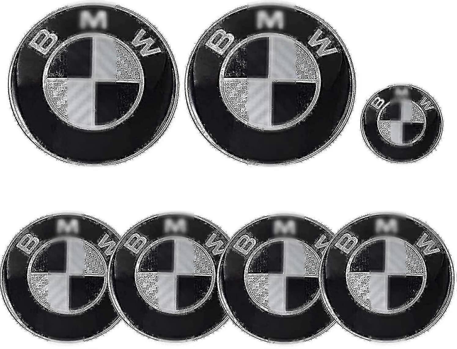 Viewleaf Car Emblem 7 Parts For Bm-w 82mm Emblem Bonnet And Trunk And Emblem 68_