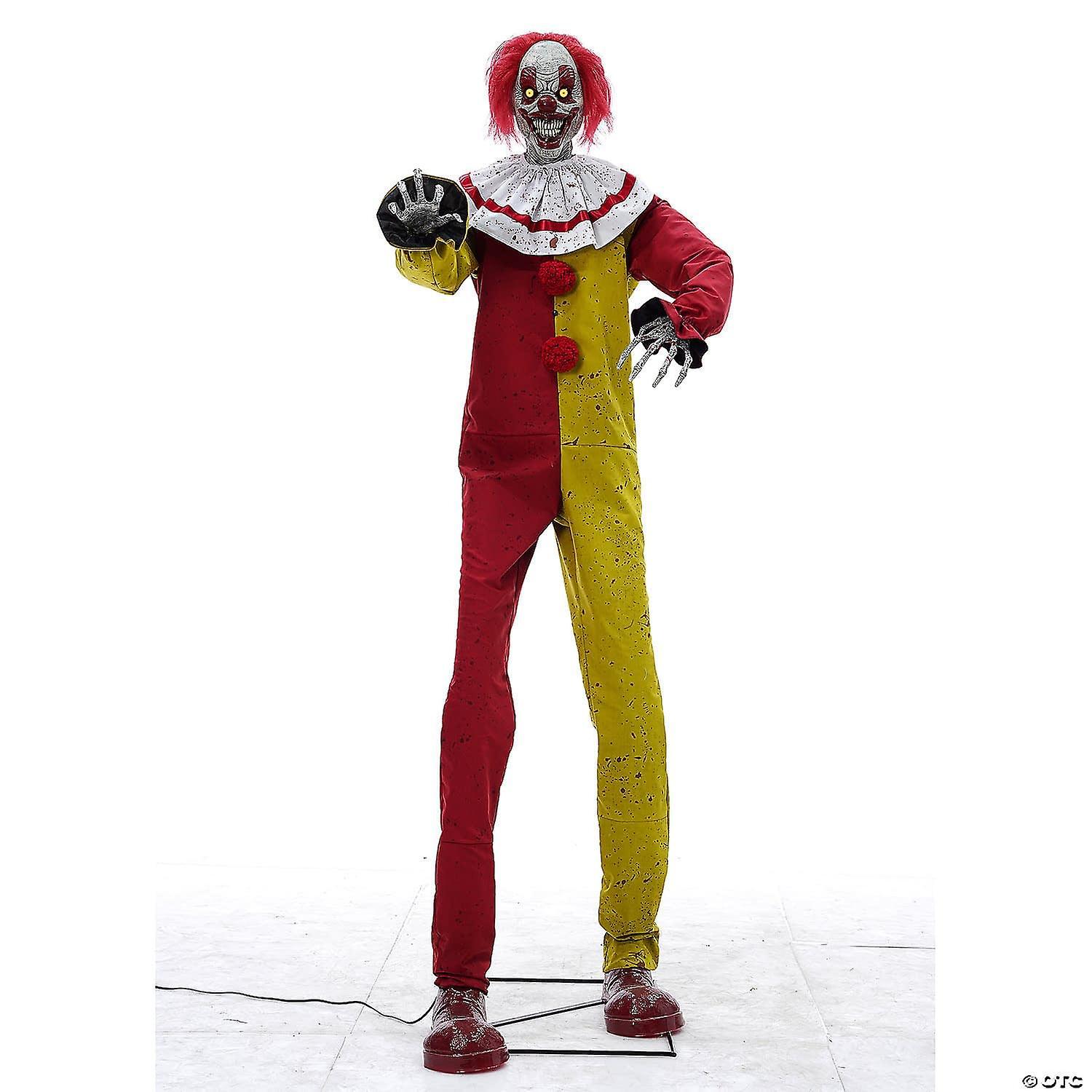 Lacey Wigs 7' Pesky the Clown Animated Halloween Decoration