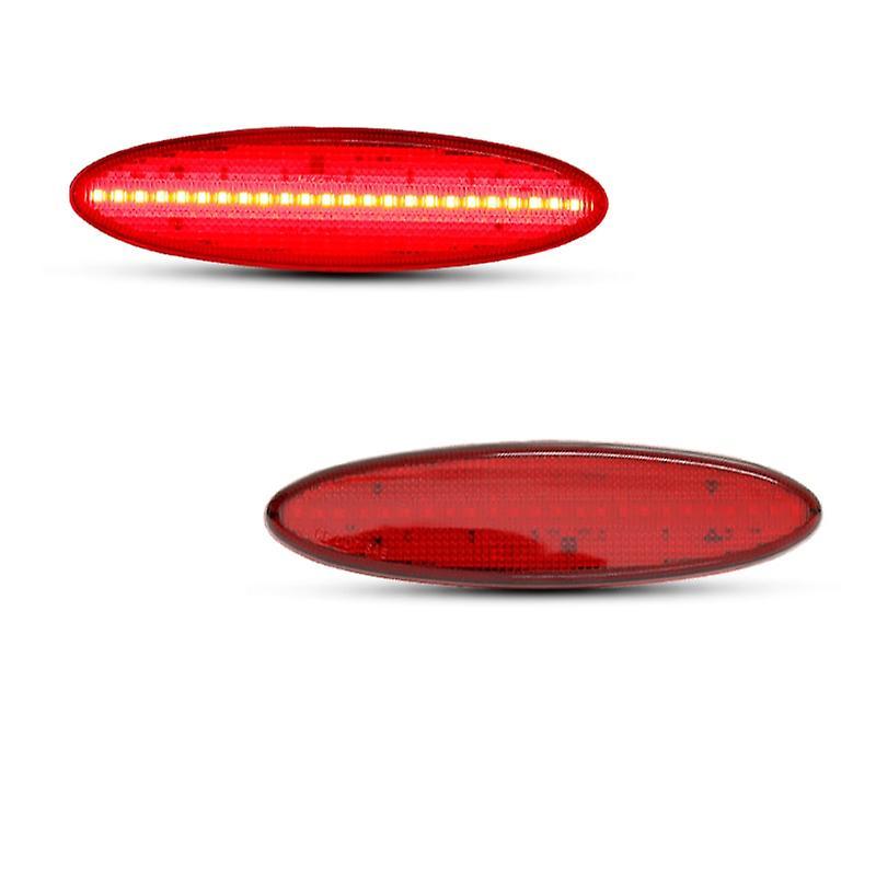 Eccpp 2pcs Car Rear Side Marker Light For 1997-2004 Chevrolet Corvette C5 Driving Lights/Parking Lights Red 16523536 16524722 Red Lens