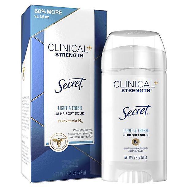 Secret Clinical Strength Soft Solid Antiperspirant And Deodorant, Light & Fresh, 2.6 Oz