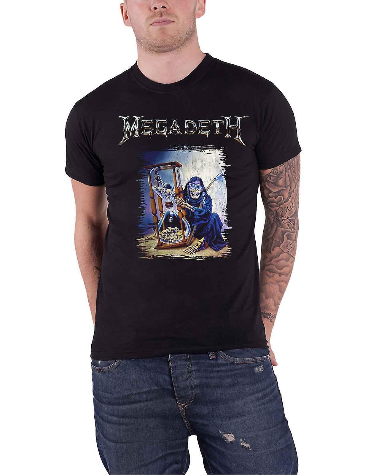 Megadeth Countdown Hourglass T Shirt Black XXL