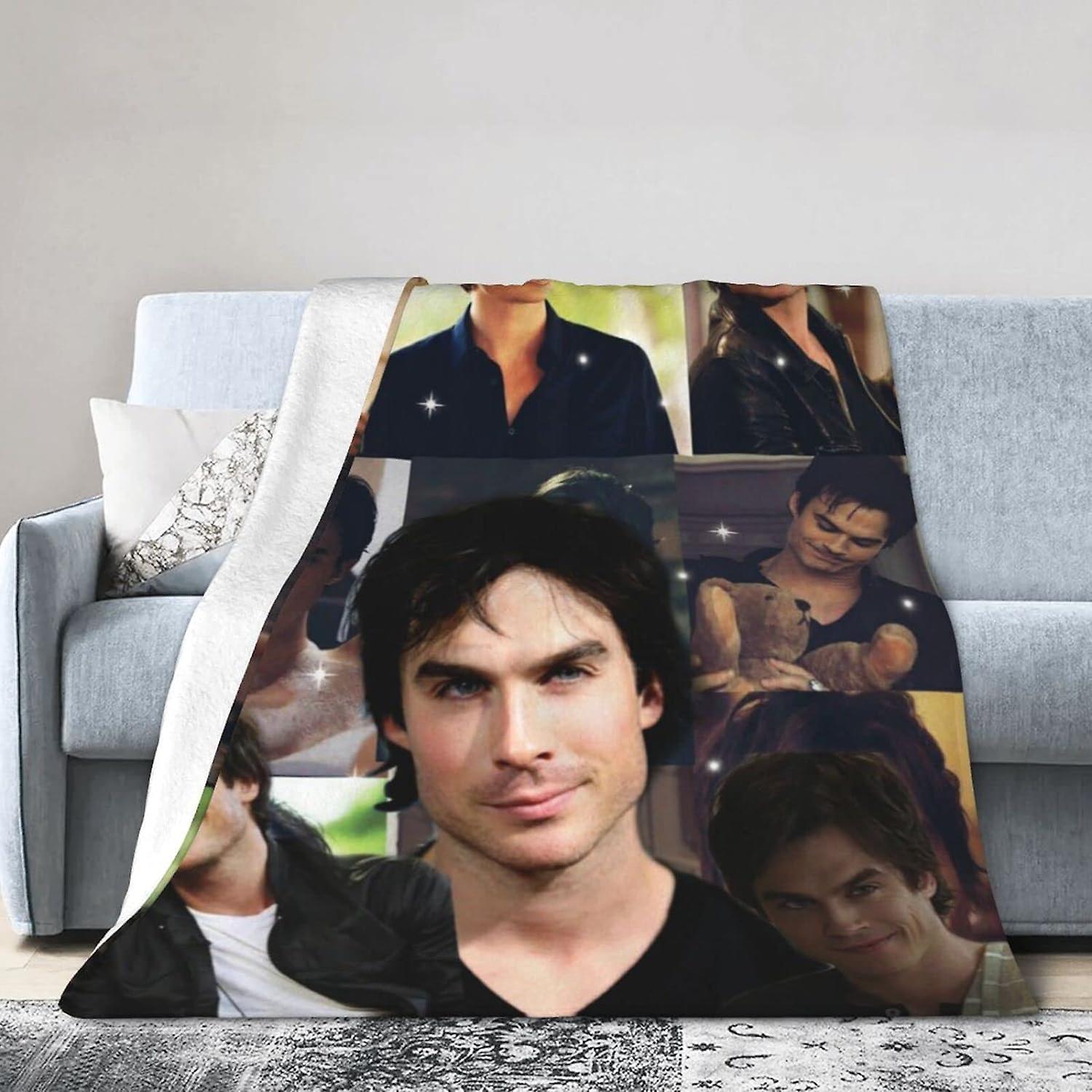 Kerota Ian Damon Somerhalder Salvatore Printed  Lightweight Super Soft Micro Fleece Throw s Fit Couch Bed Living Room Sofa Chair ABD12053 50x40in 1...