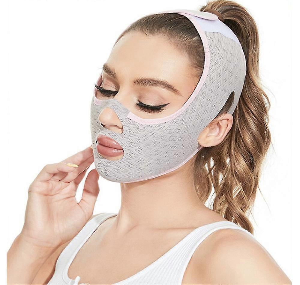 Shenzhenshileidakejimaoyiyouxiangongsi Beauty Face Sculpting Sleep Mask, V-Line Face Slimming Mask, Chin Strap, Face Lifting Belt, Tightening Skin,...