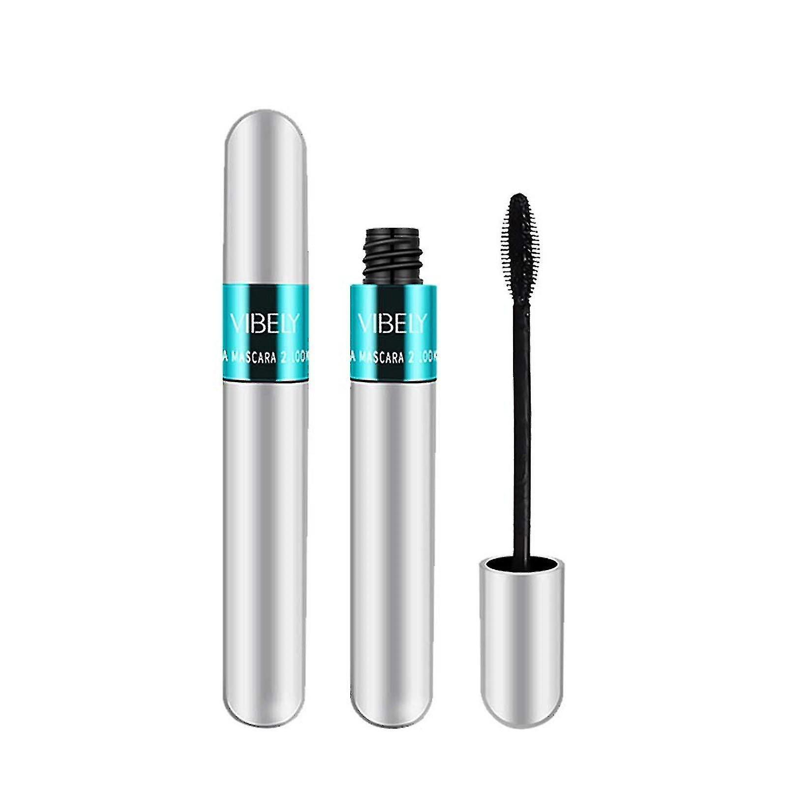 Acgiv 2 In 1 Vibely Mascara 5x Longer Waterproof Cosmetics For Natural Lengthening And Thickening No Clumping 4d Silk Fiber Mascara 2pcs