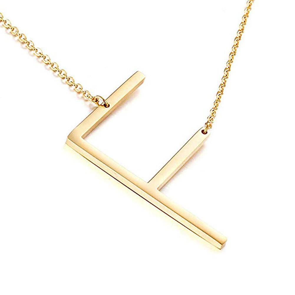 fulaide Fashion Women 26 English Letter Pendant Chain Necklace Choker Party Jewelry Gift Golden F