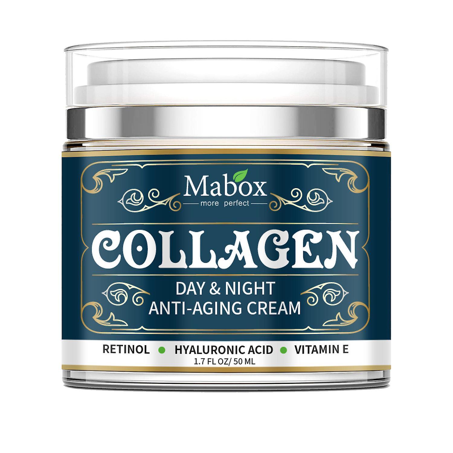 Hefansi Collagen Cream,Face Moisturizer,Day & Night I Aging Collagen Cream,Natural With Hyaluronic &Firming Cream To Smooth Wrinkles & Prot