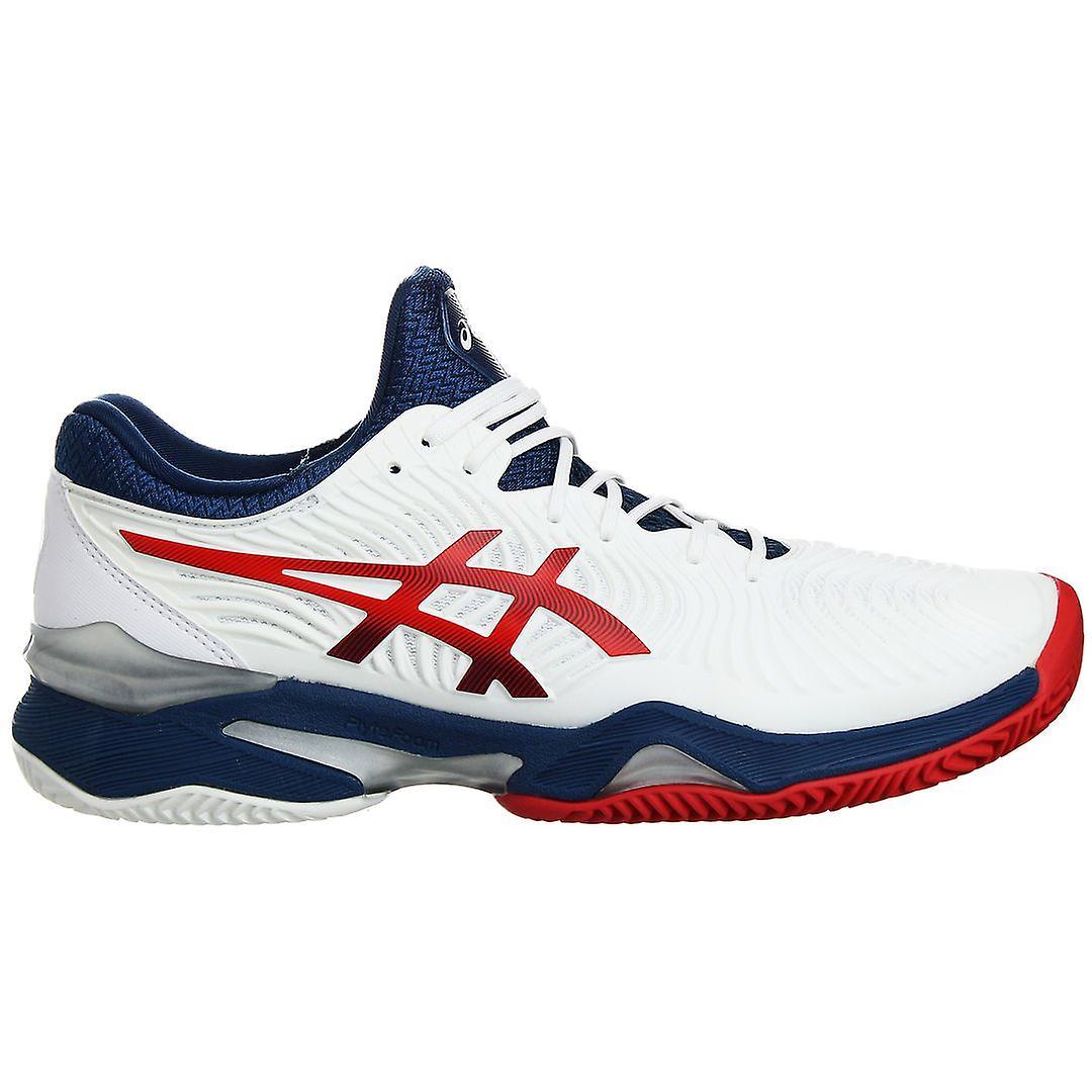 Asics Court FF 2 Clay Tennis Lace-Up White Synthetic Mens Trainers 1041A082_102 UK 7.5 EU 42 US 8.5