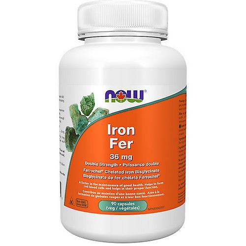 Now! Now Iron Bisglycinate,36 Mg ,90 Veg Capsules (Pack of 1)