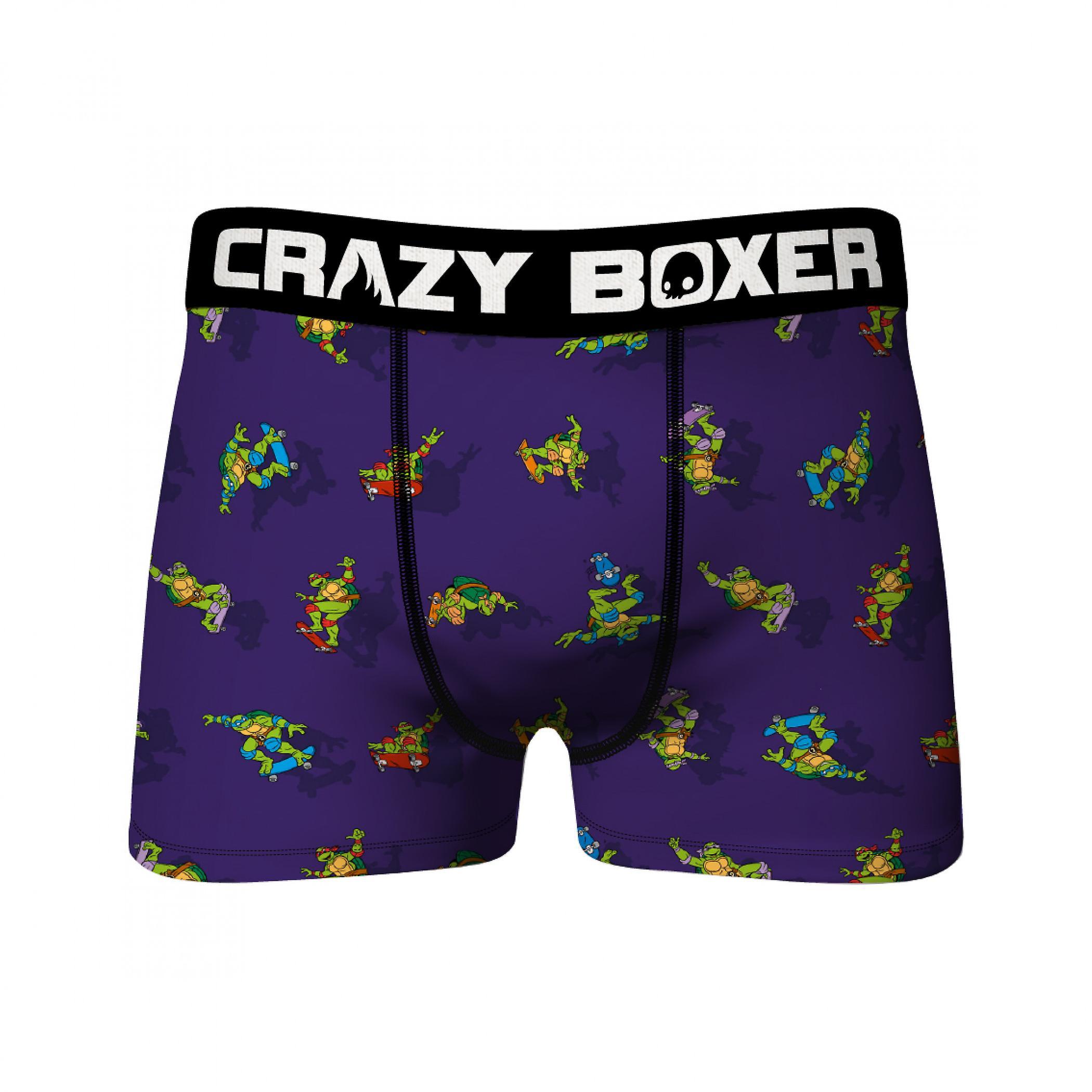 Cartoons Crazy Boxers Teenage Mutant Ninja Turtles Characters Boxer Briefs Purple Large (36-38)