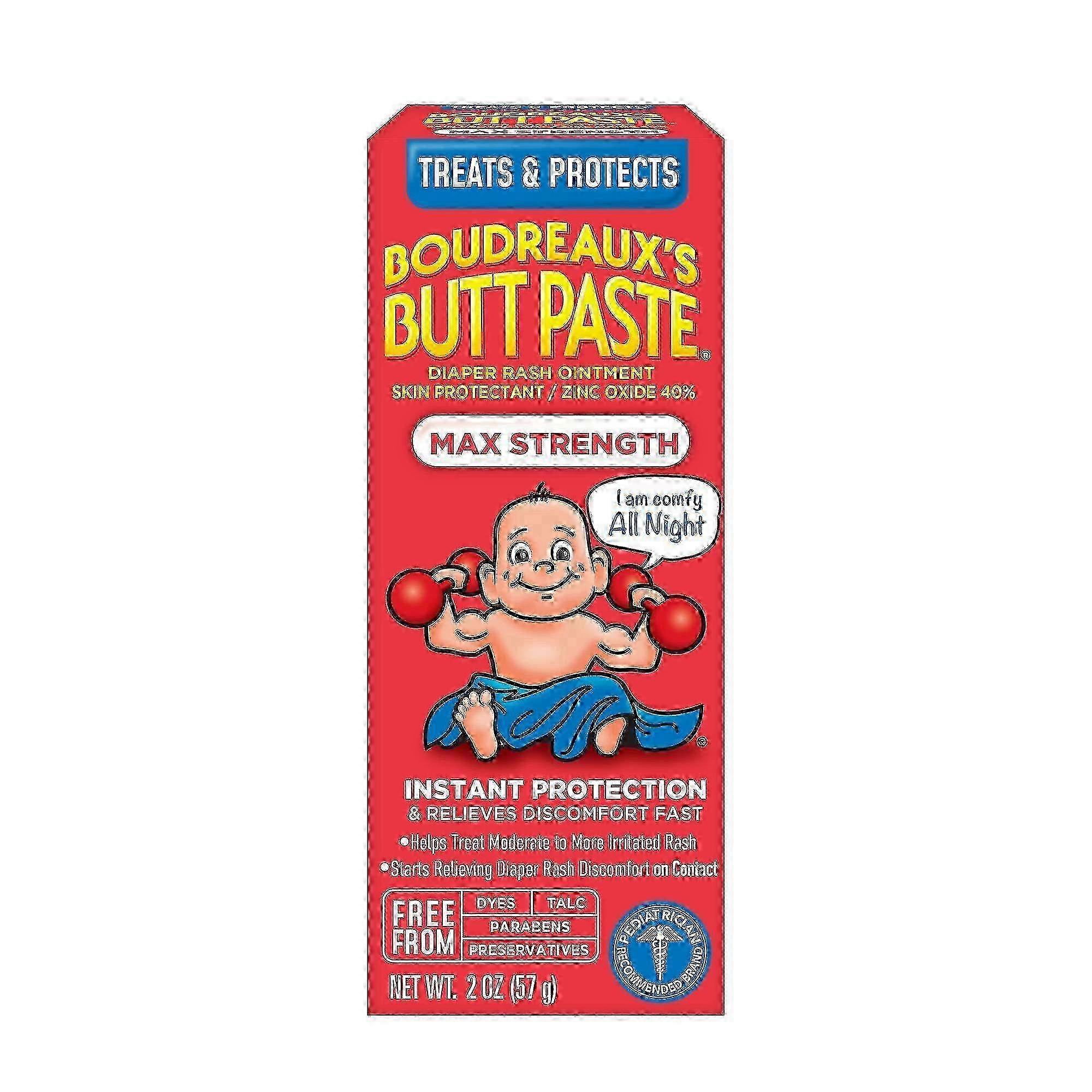 Boudreaux's butt paste diaper rash ointment, maximum strength, 2 oz