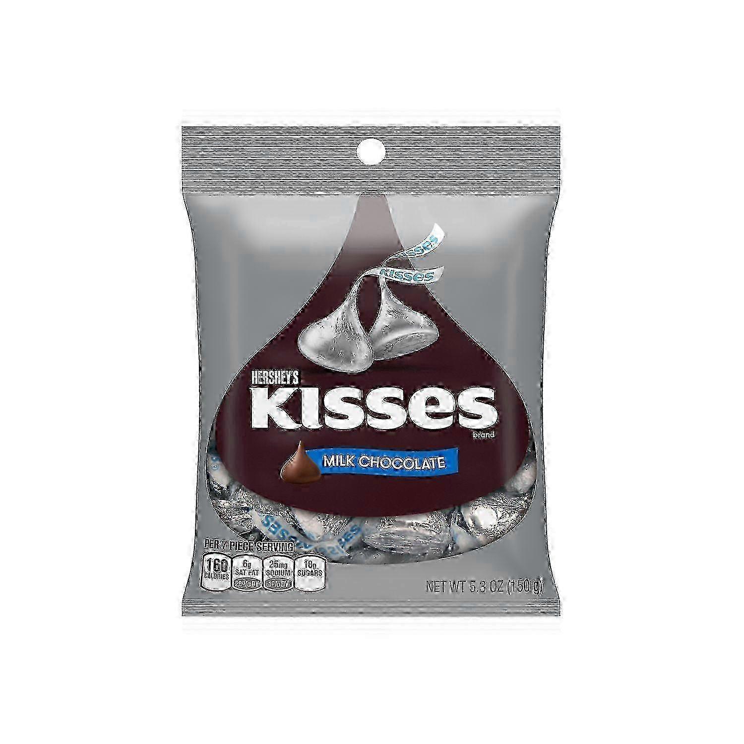 Hershey's Kisses Milk Chocolate Candy, Individually Wrapped, 5.3 Oz