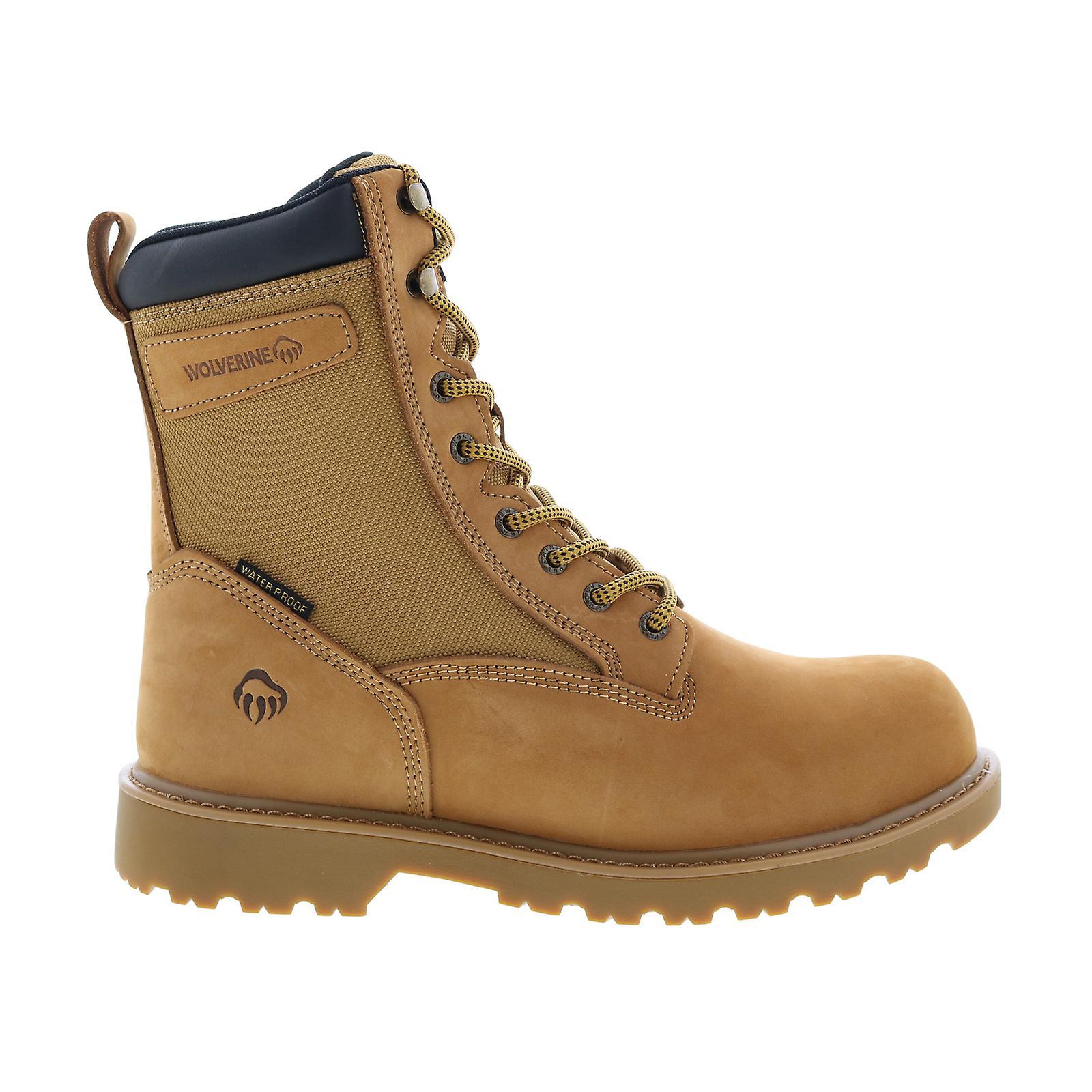 Wolverine Adult Mens Floorhand Waterproof Insulated Steel Toe 8" Work Boots Wheat US 11.5