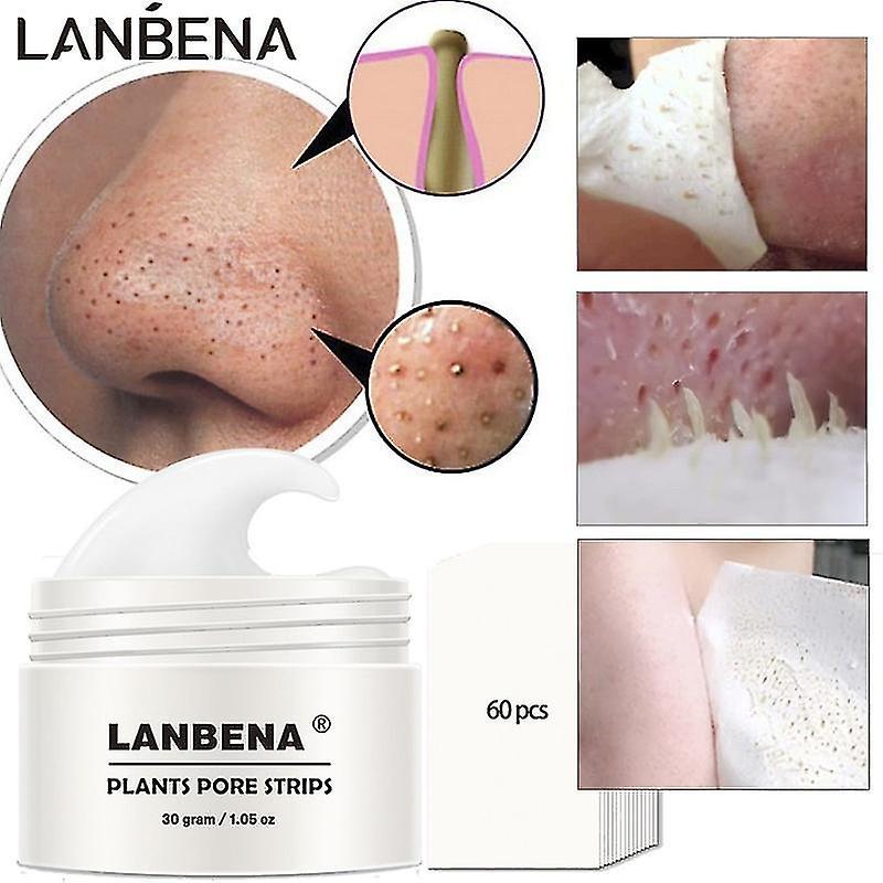 Lanbena Blackhead Remover Nose Mask Pore Strip Peeling Acne Skin Care