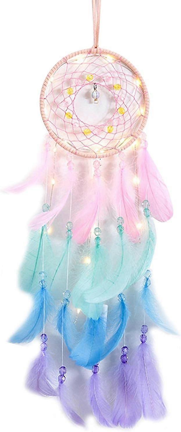 Elrachen LED Lighted Dream Catcher Dream Catcher Wall Decor Dream Catcher with LED Lights Dream Catcher