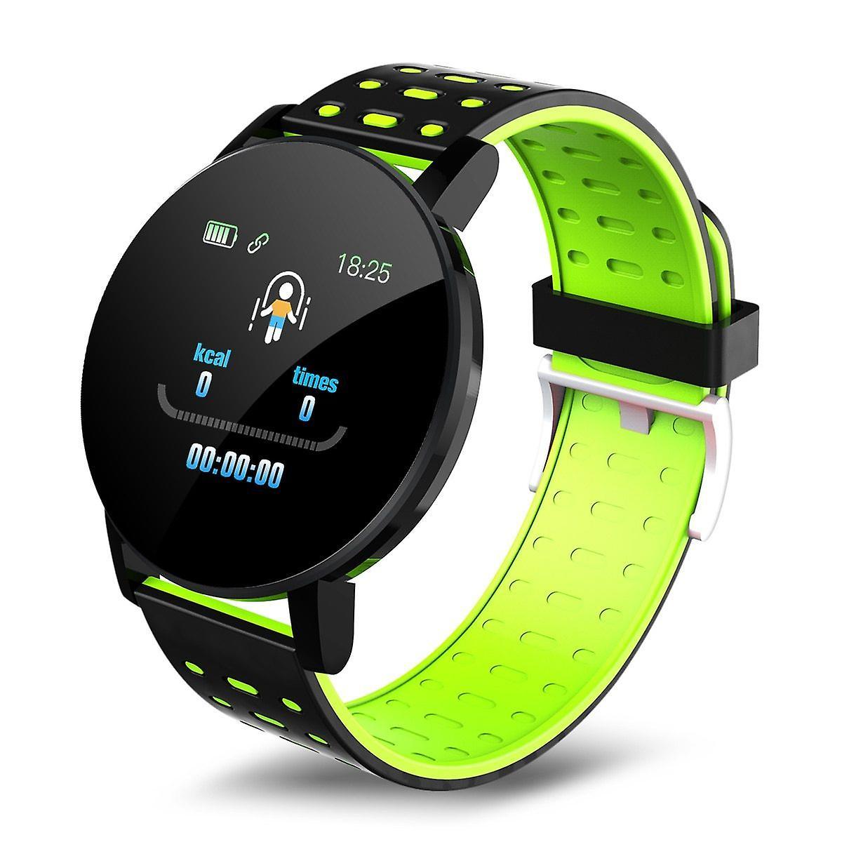 Ebox Blood pressure bluetooth smart watch sport tracker Green