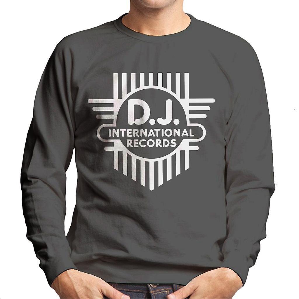 DJ International Classic Cross Logo Men's Sweatshirt Charcoal Large