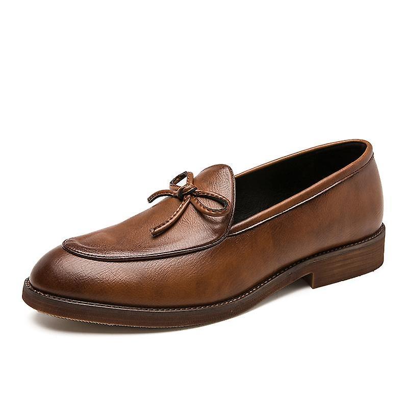 Mickcara Men's Slip-On Loafers 582YGRS Brown Eu43