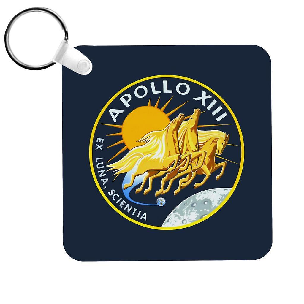 NASA Apollo 13 Mission Badge Keyring Navy Blue 5cm x 5cm