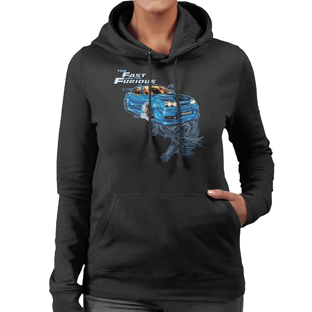 Fast & Furious Fast and Furious Tokyo Drift Dragon Women's Hooded Sweatshirt Black X-Large