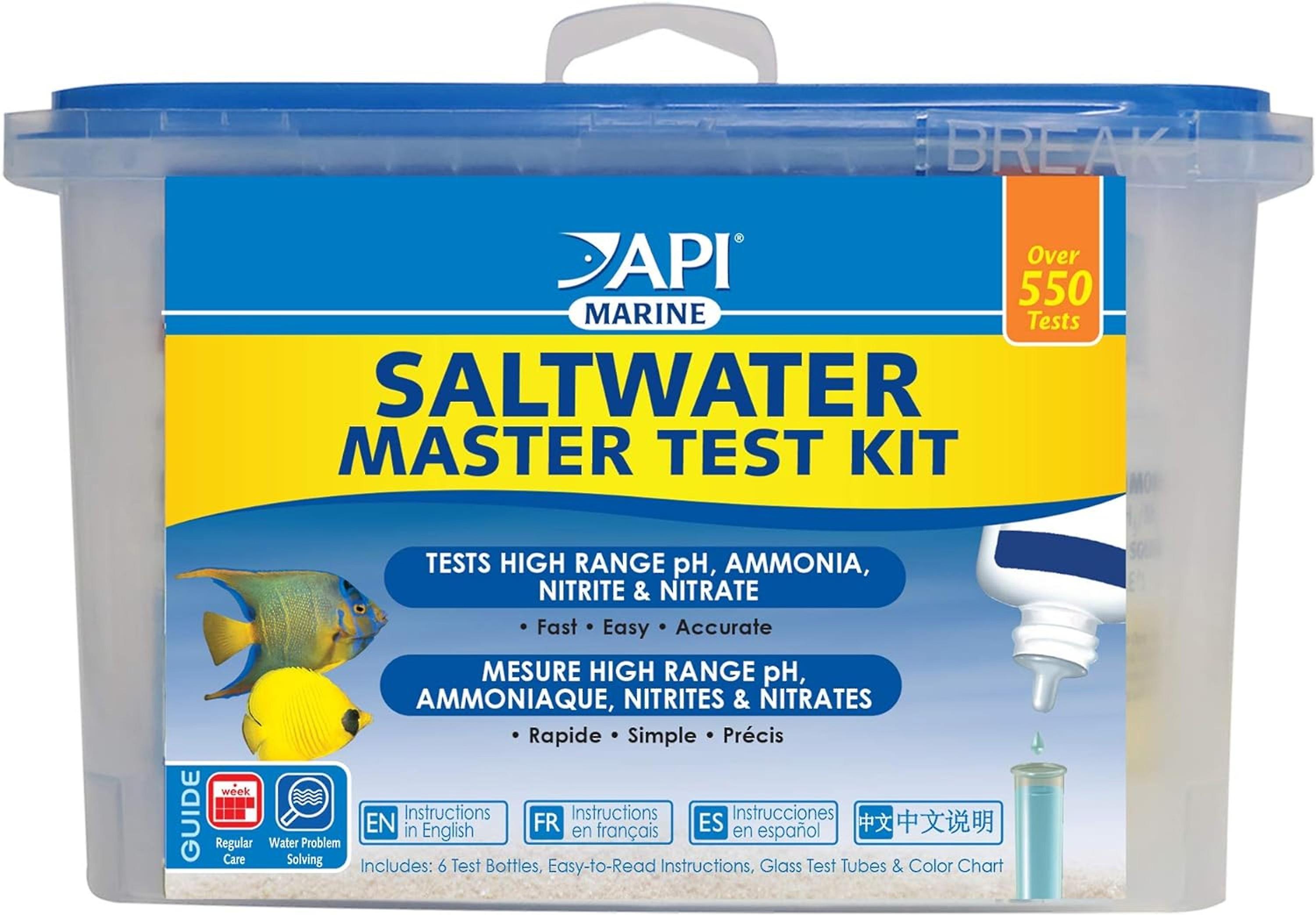 API Saltwater Liquid Master Test Kit Aquarium Treatment Water Remedy