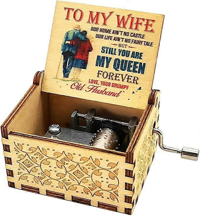 Kongqtee Valentines Gifts for Wife,Music Box for Wife,Wife Birthday Gifts,You Are My Sunshine Music box Presents for Wife,Wife (Wife)