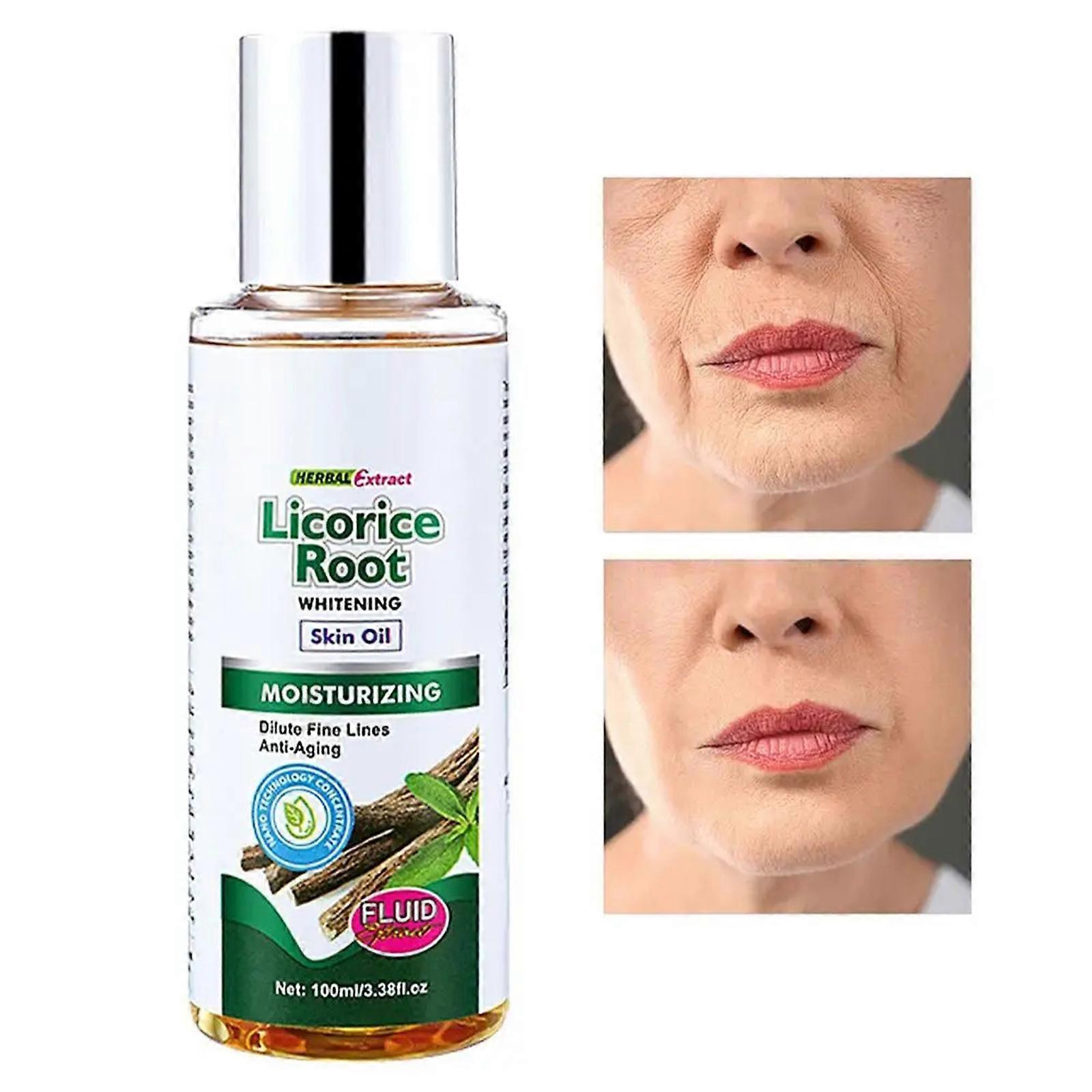 Unbrand Organic Licorice Oil For Skin, Moisturizing Oil For Face, Anti-Shrinkage Face Oil 1pc