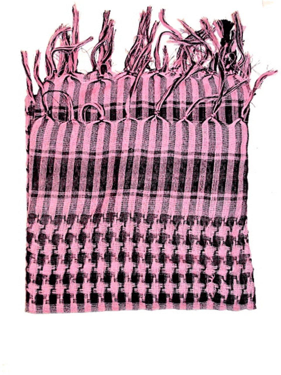 Hiprock Palestinian shawl keffiyeh - Pink and black - scarf