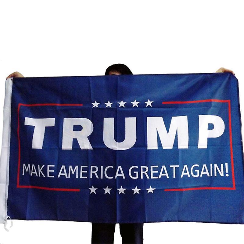 Shanghai Yiting Trading Co Ltd Wholesale Donald J. Trump 3 x 5 Foot Flag Make America Great Again for President SHYTMV Blue