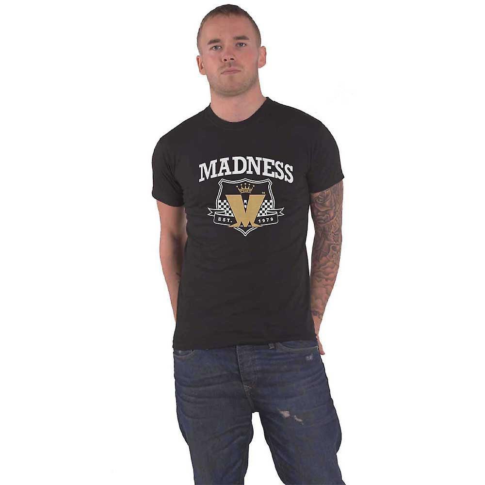 Madness T Shirt Est 1979 Crest Band Logo new Official Mens Black XL