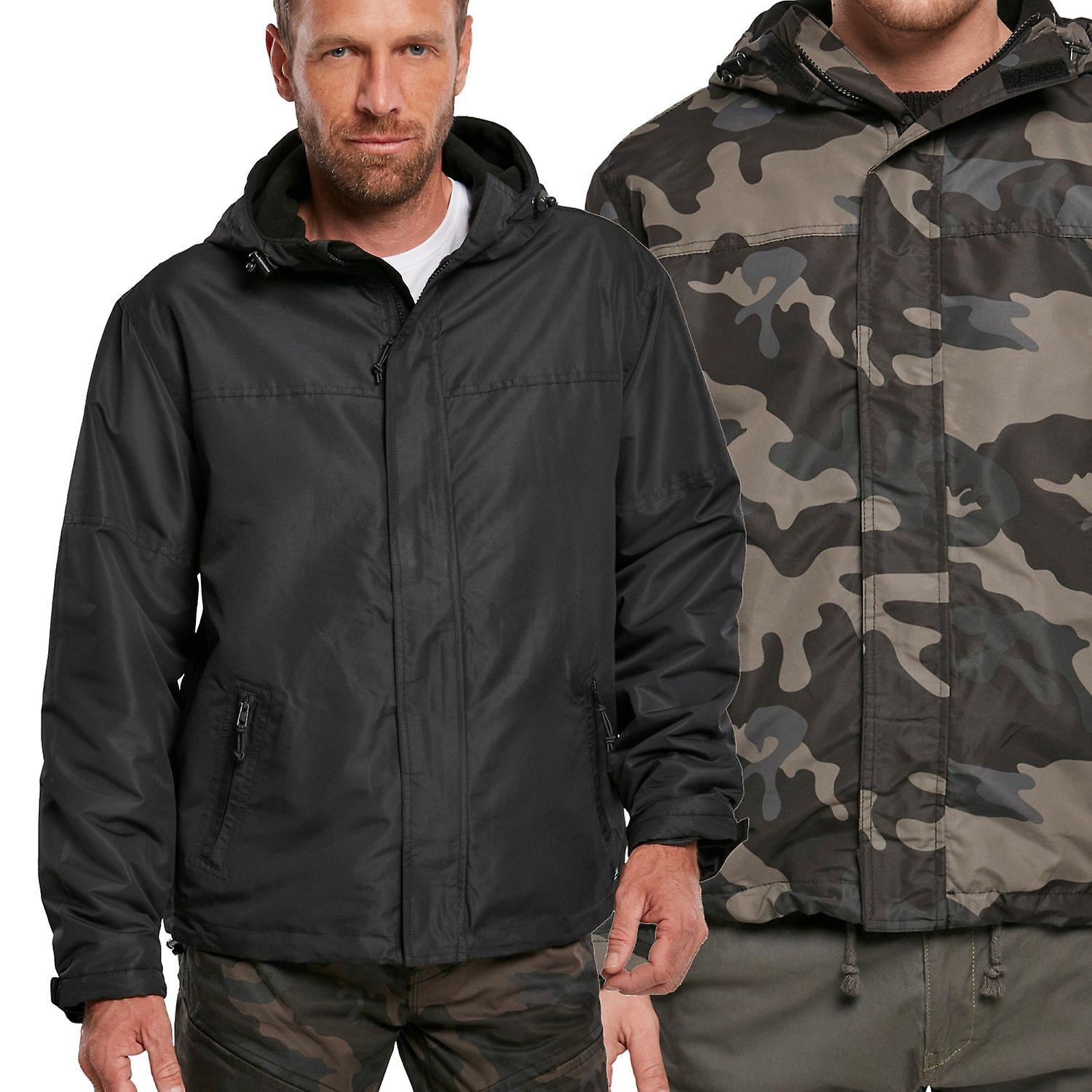 Brandit - Zipped Winter Jacket Windbreaker Dark Camo 5XL