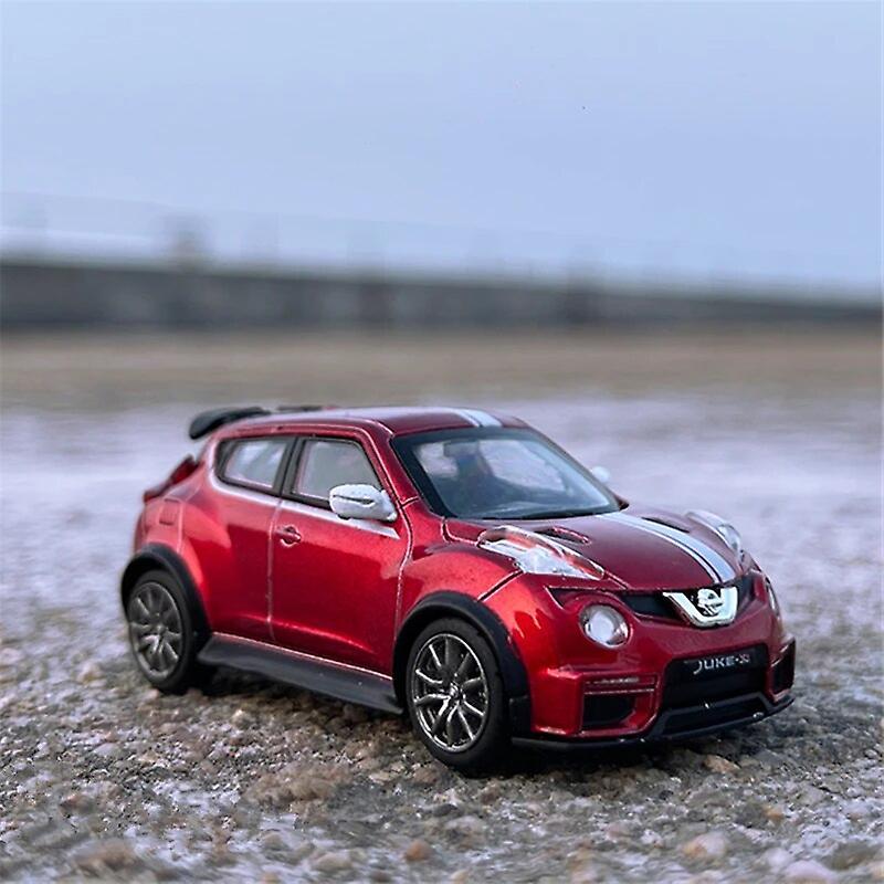 Aintier 1/64 Nissan JUKE R SUV Alloy Car Model Diecast Metal Toy Mini Car Vehicles Model Simulation Collection Childrens Gift Decoration Red with w...