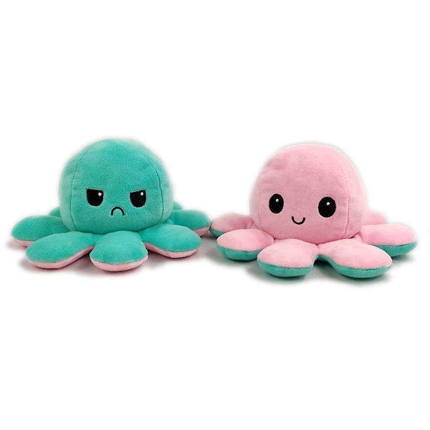 Slowmoose Reversible Flip Octopus Plush Stuffed Toy Beige/Green