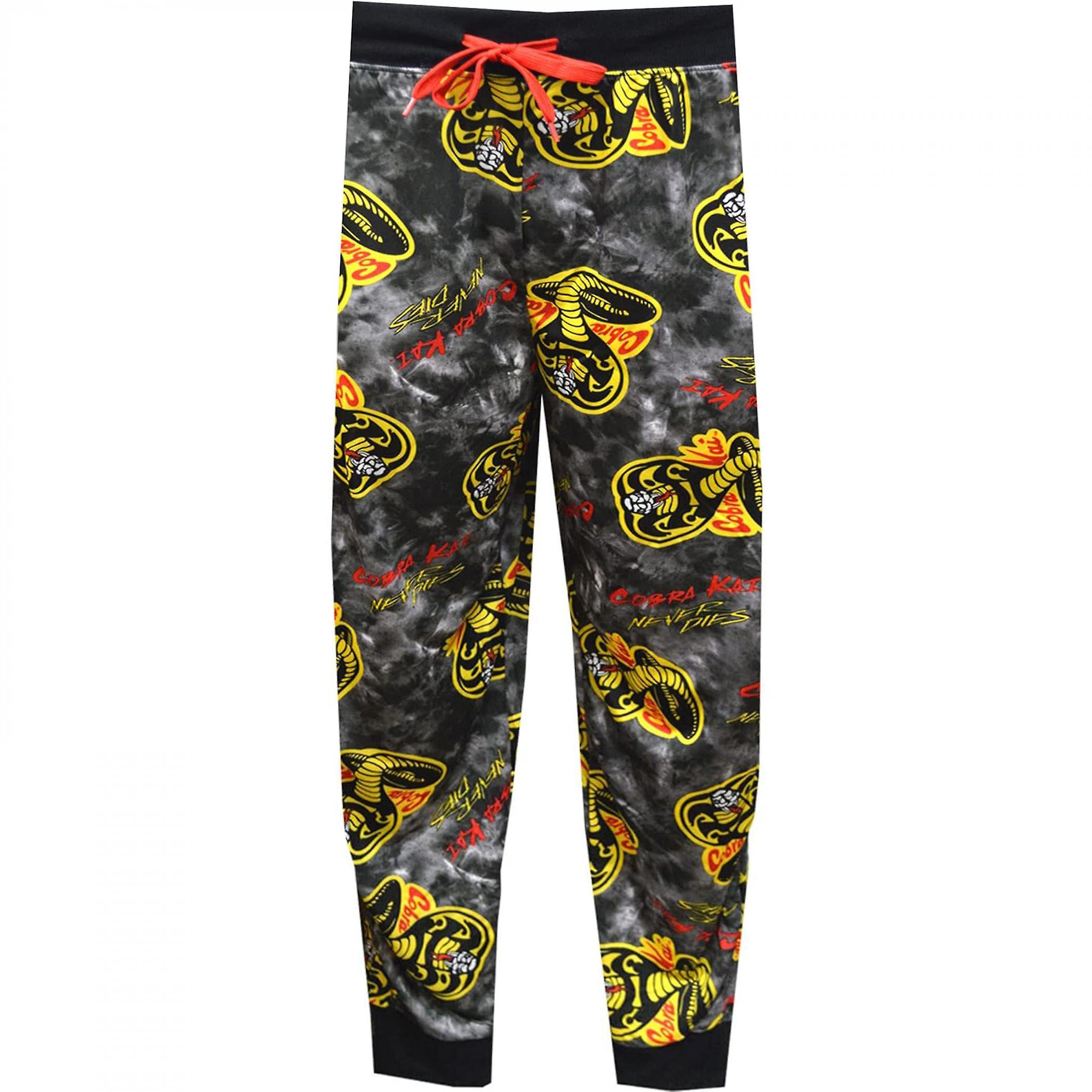 Pop Culture Cobra Kai Never Dies Sleep Pants Black X-Large