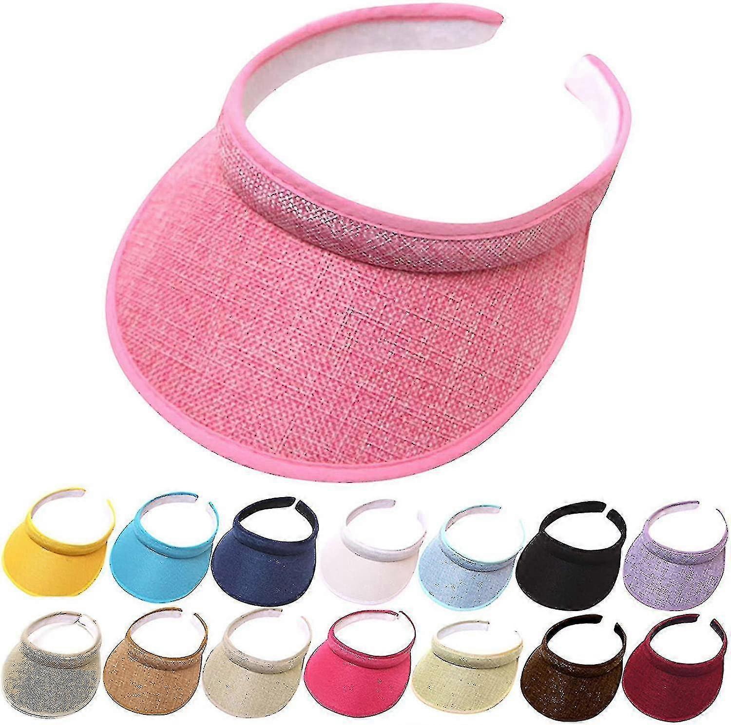 Syhww Summer Wide Brim Sun Hats Womens Visors Hats Sun Uv Protection Spf 50+ lake blue