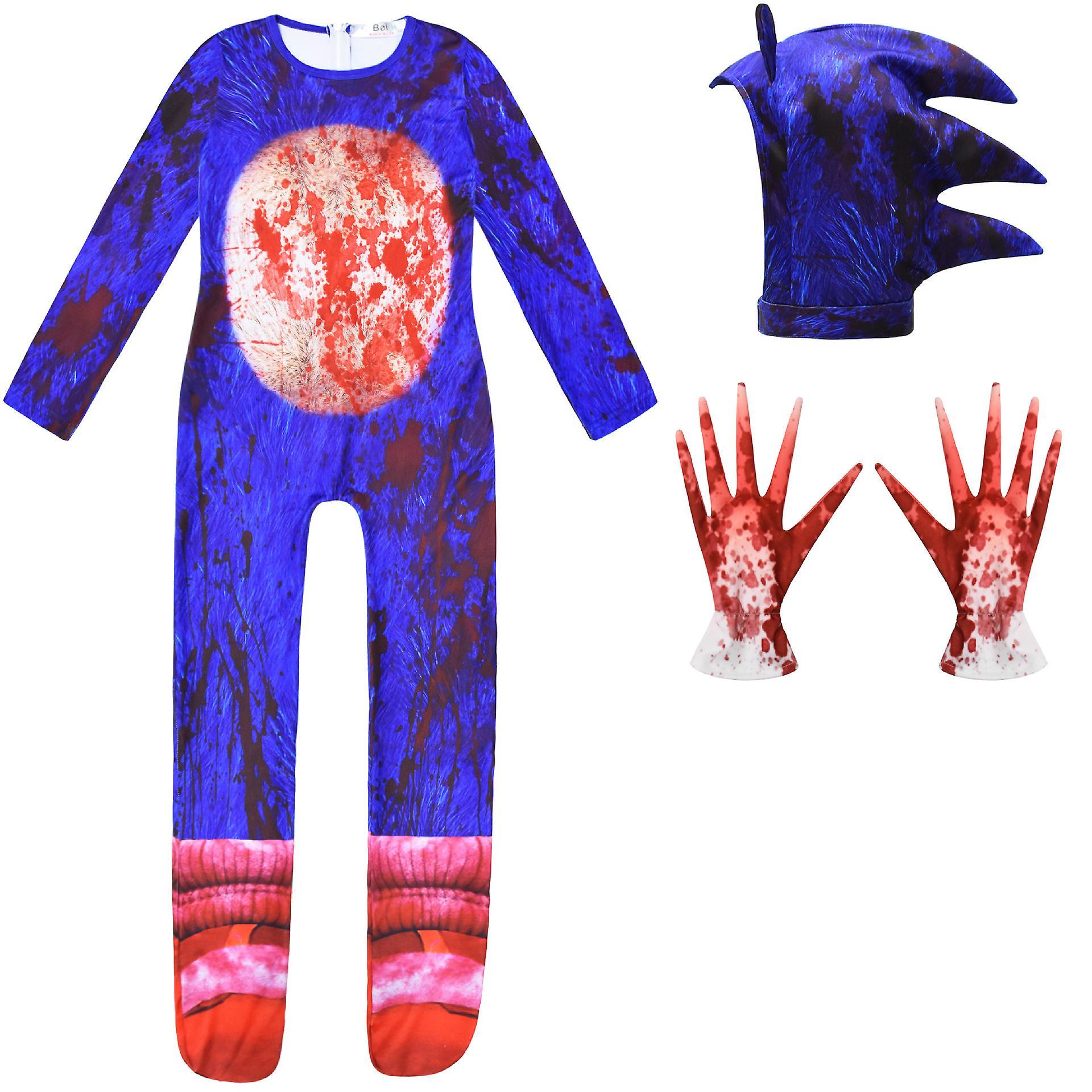 Shznv Halloween Costumes Sonic Holiday Party Character Modeling Jumpsuit 1930 160cm