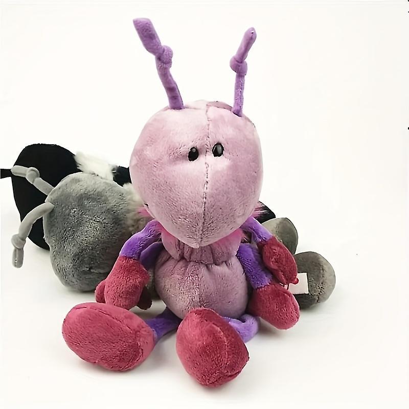 Wiuo Cute Simulation Colorful Ant Plush Toy Doll Small Doll Claw Machine Doll Childrens Day Gift Purple