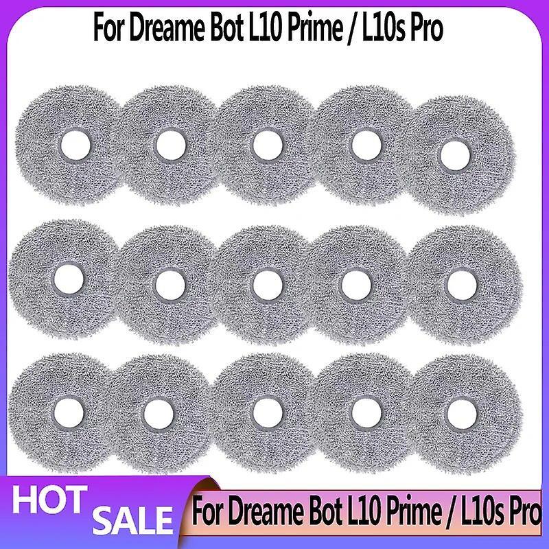 Begleri For Dreame Bot L10 Prime / L10s Pro Replacement Spare Parts Accessories Main Side Brush Hepa Filter Mop Cloth 15PCS