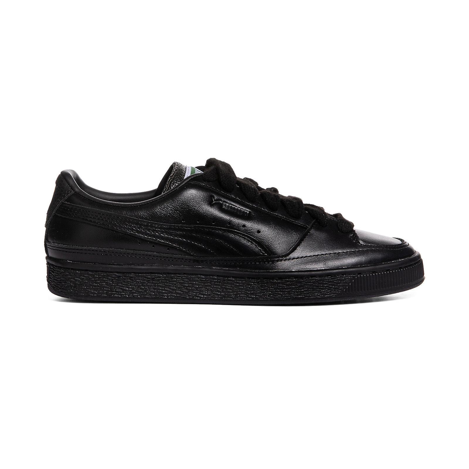 Puma Adult Mens Suede L Rhuigi Lifestyle Sneakers Puma Black Whisper White US 10.5