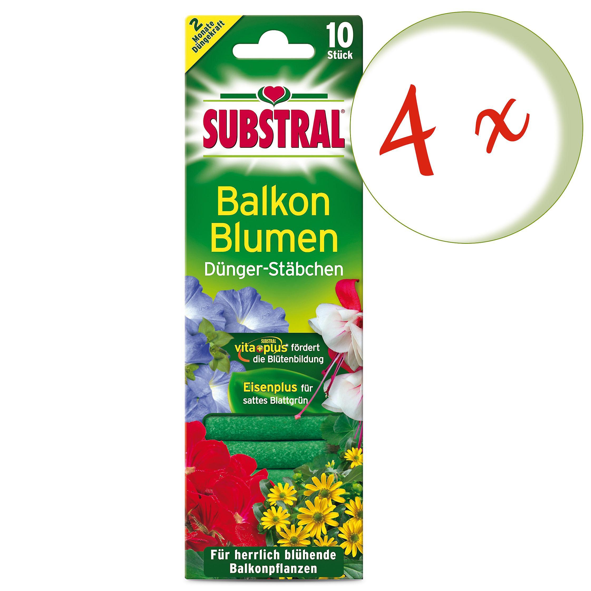 Scotts Substral 4 x SUBSTRAL® Balcony Flower Fertiliser Sticks, 10 pieces