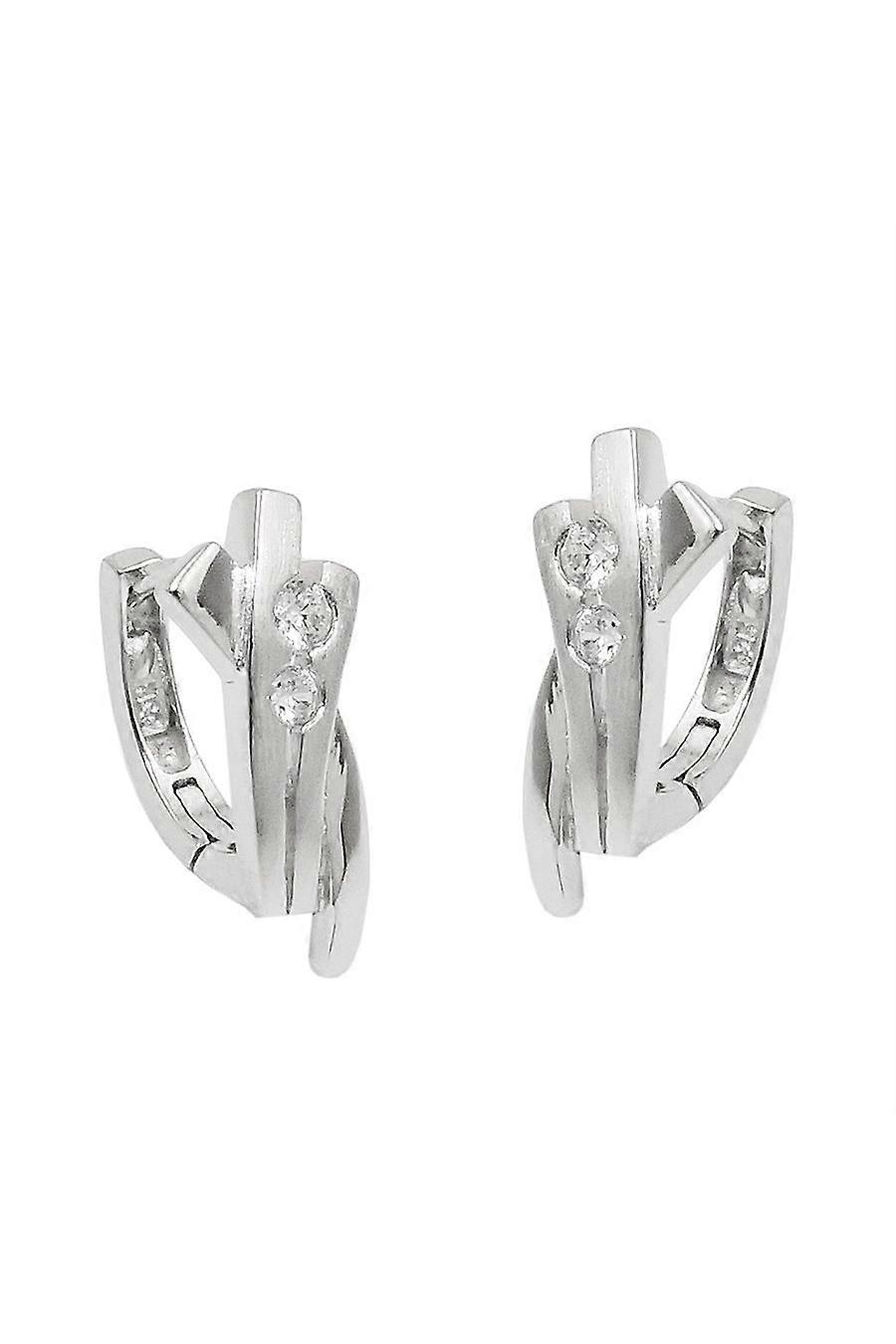 Grace Of Sweden Hoop Earrings With Zirconia Silver 925 - Gl93952